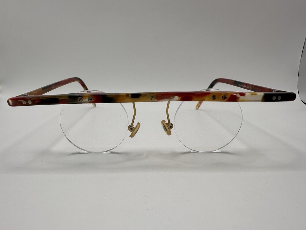 Rare Designer  Maske Berlin BG Gold Round Thick Tortoise eyeglasses frames